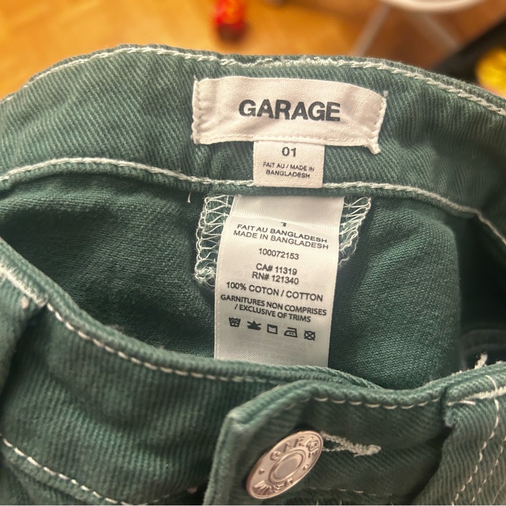 Garage Green Dani Carpenter Pants - Picture 3 of 3